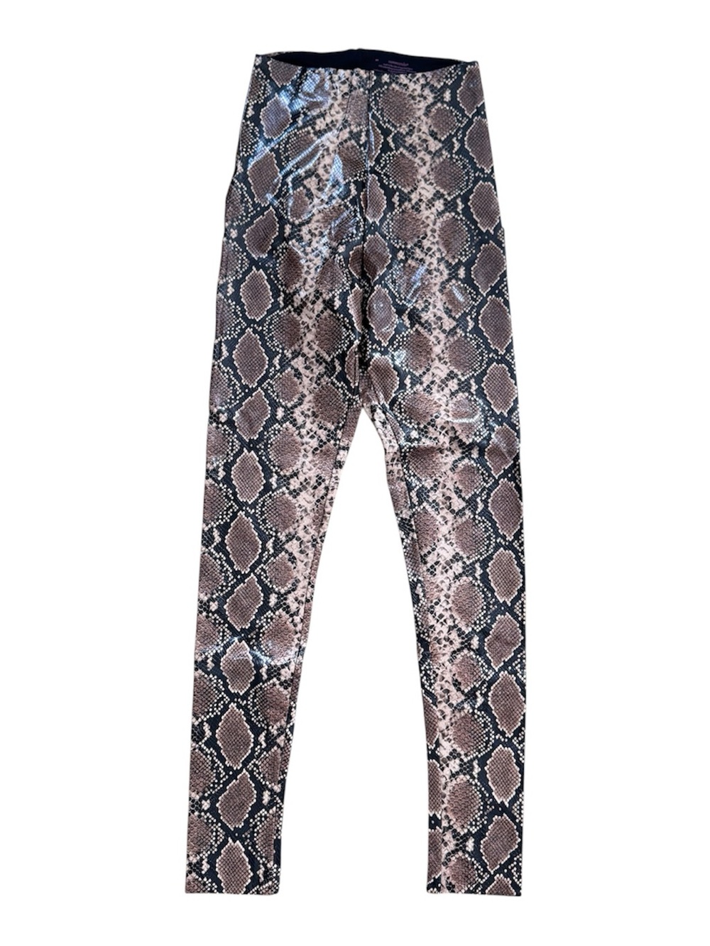 Commando Python-Print Leggings in Brown & Black